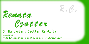 renata czotter business card